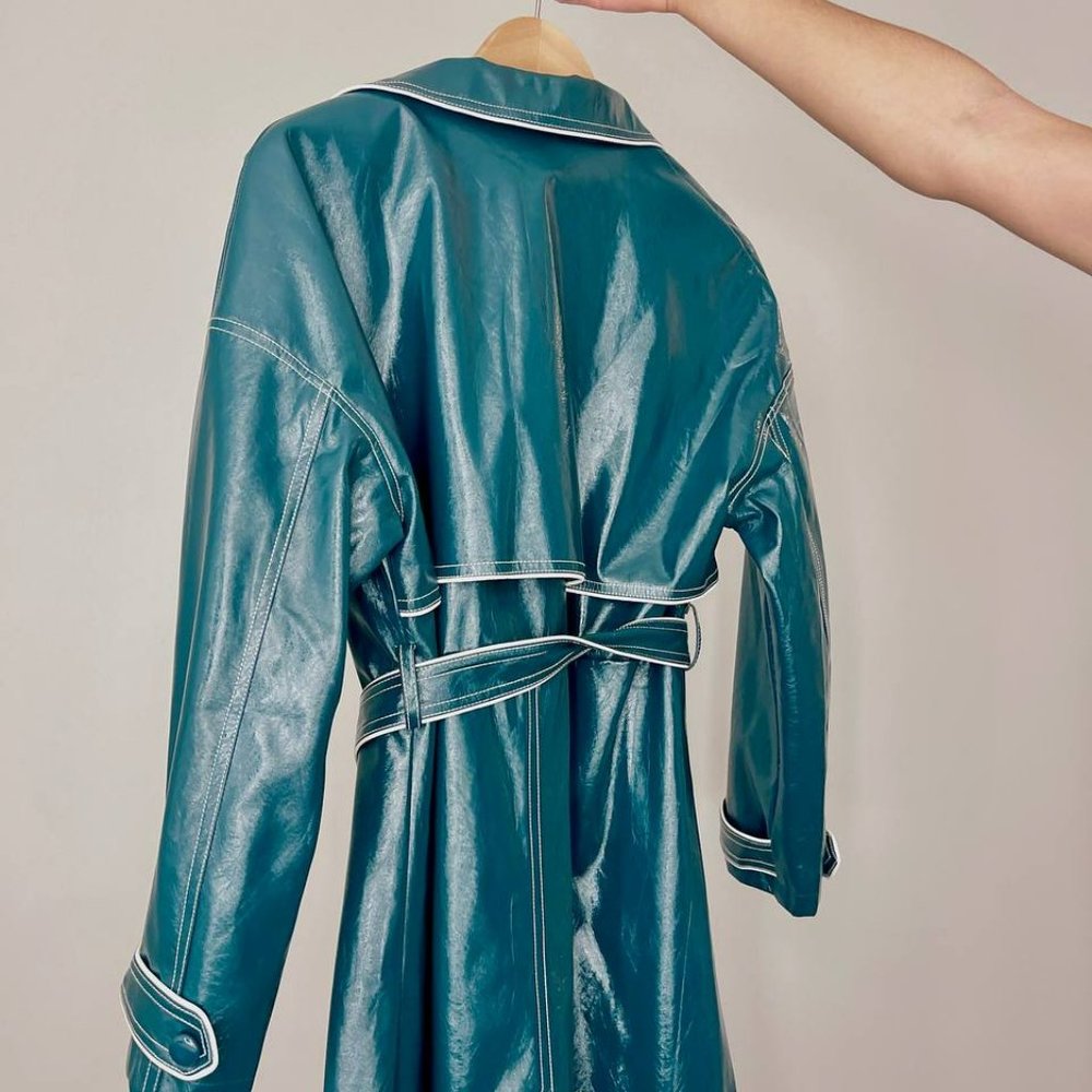 Green long jacket - Picture 7 of 7